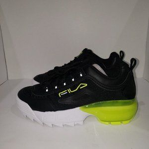 FILA - Women's Black Disruptor 2a sneakers - SIZE: 7.5